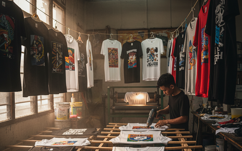 Pusat Industri Kaos Sablon Modern